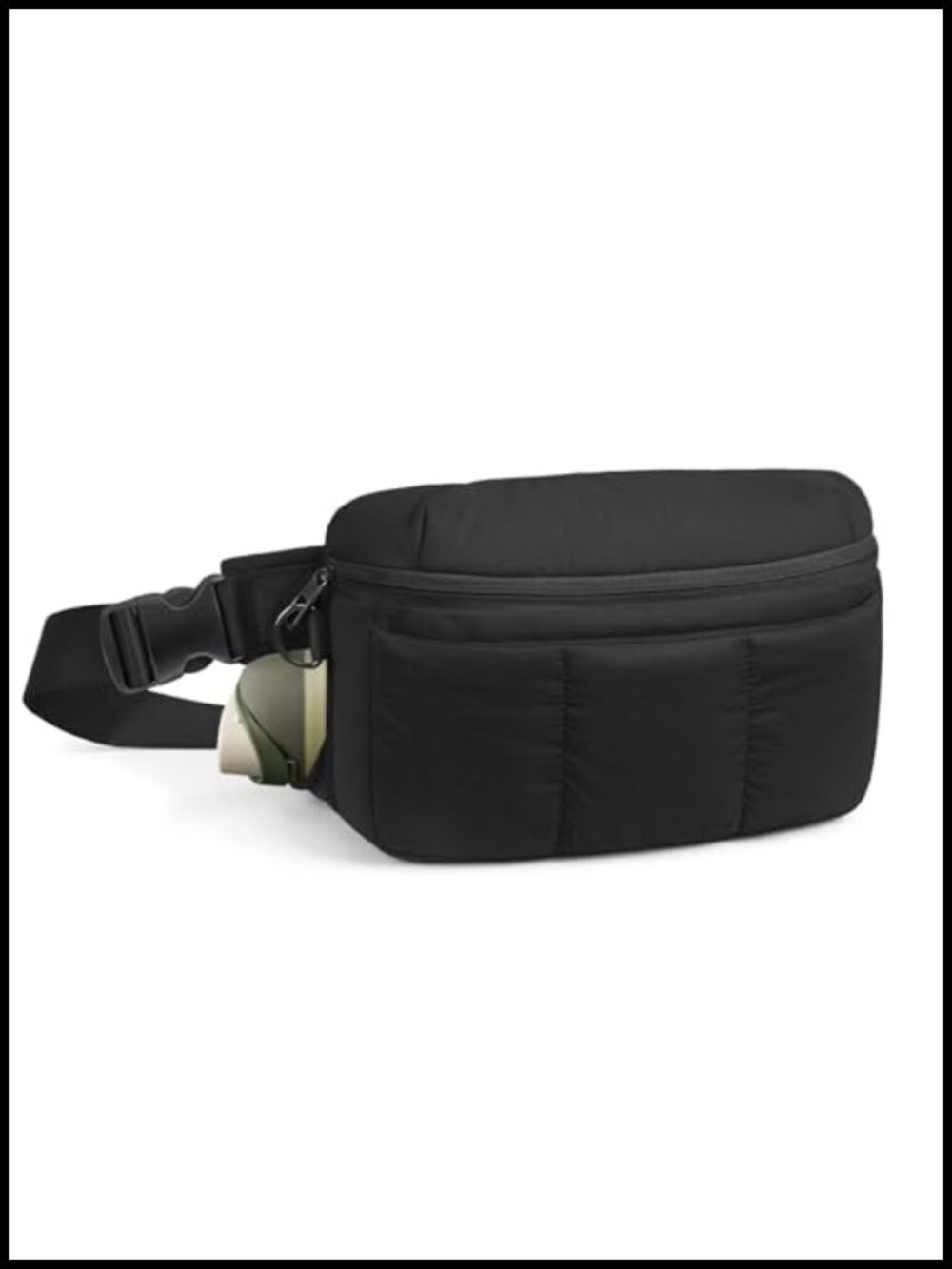 3.5L Water Resistant Waist Pack Fanny Pack with Bottle Holder RFID